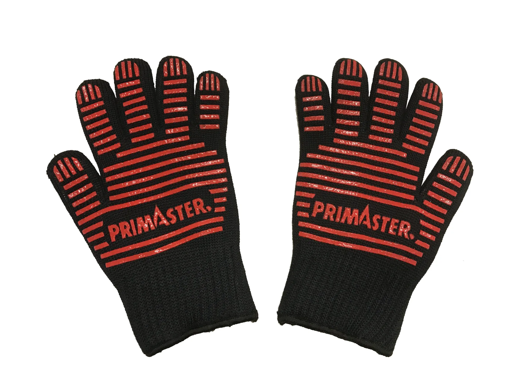 Primaster Grillhandschuhe schwarz rot Anti-Rutsch Größe 5 - 11
