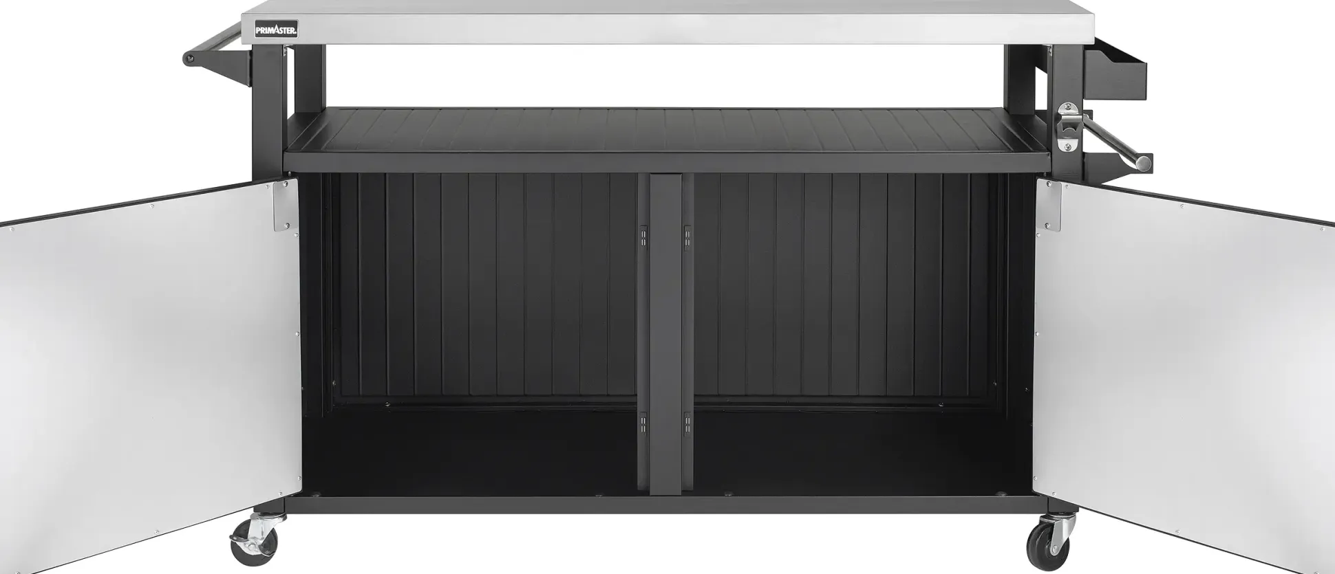 Primaster Grillwagen Napa XXL Universal 2-türig 153 x 90 cm schwarz