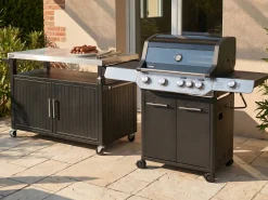 Primaster Grillwagen Napa XXL Universal 2-türig 153 x 90 cm schwarz