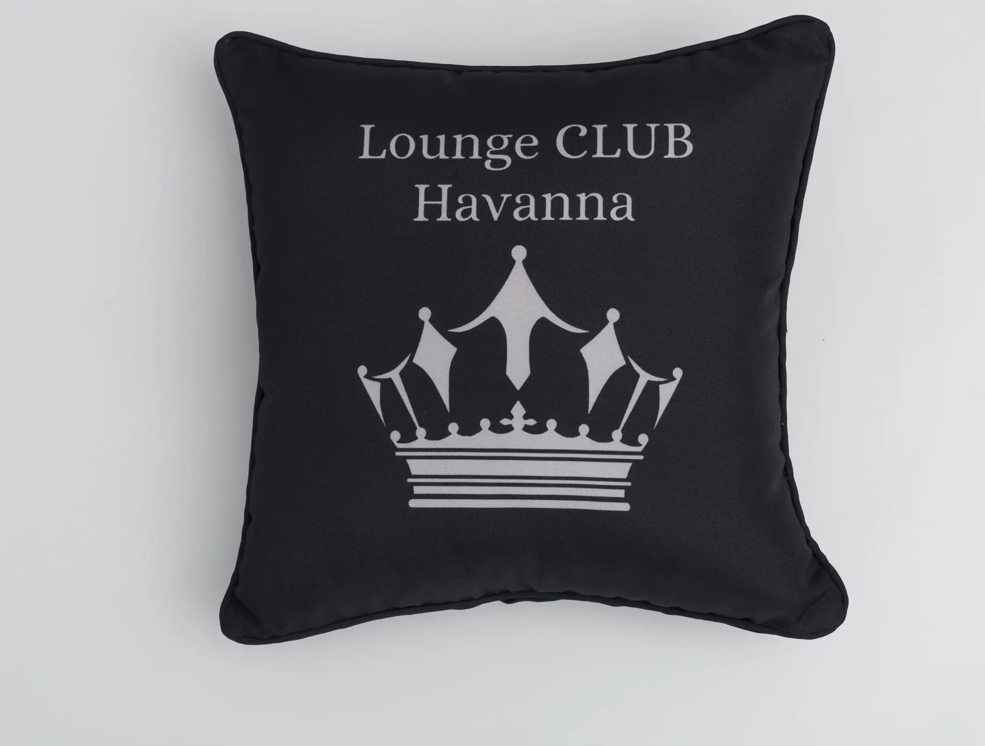 Primaster Kissen Lounge Club Havanna 45 x 45 cm, schwarz