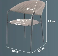 Primaster Lounge Möbelset Calvo 5-teilig natur mit wetterfestem Bezug