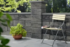 Primaster Mauerstein Garten 50 x 25 x 20 cm grau anthrazit nuanciert