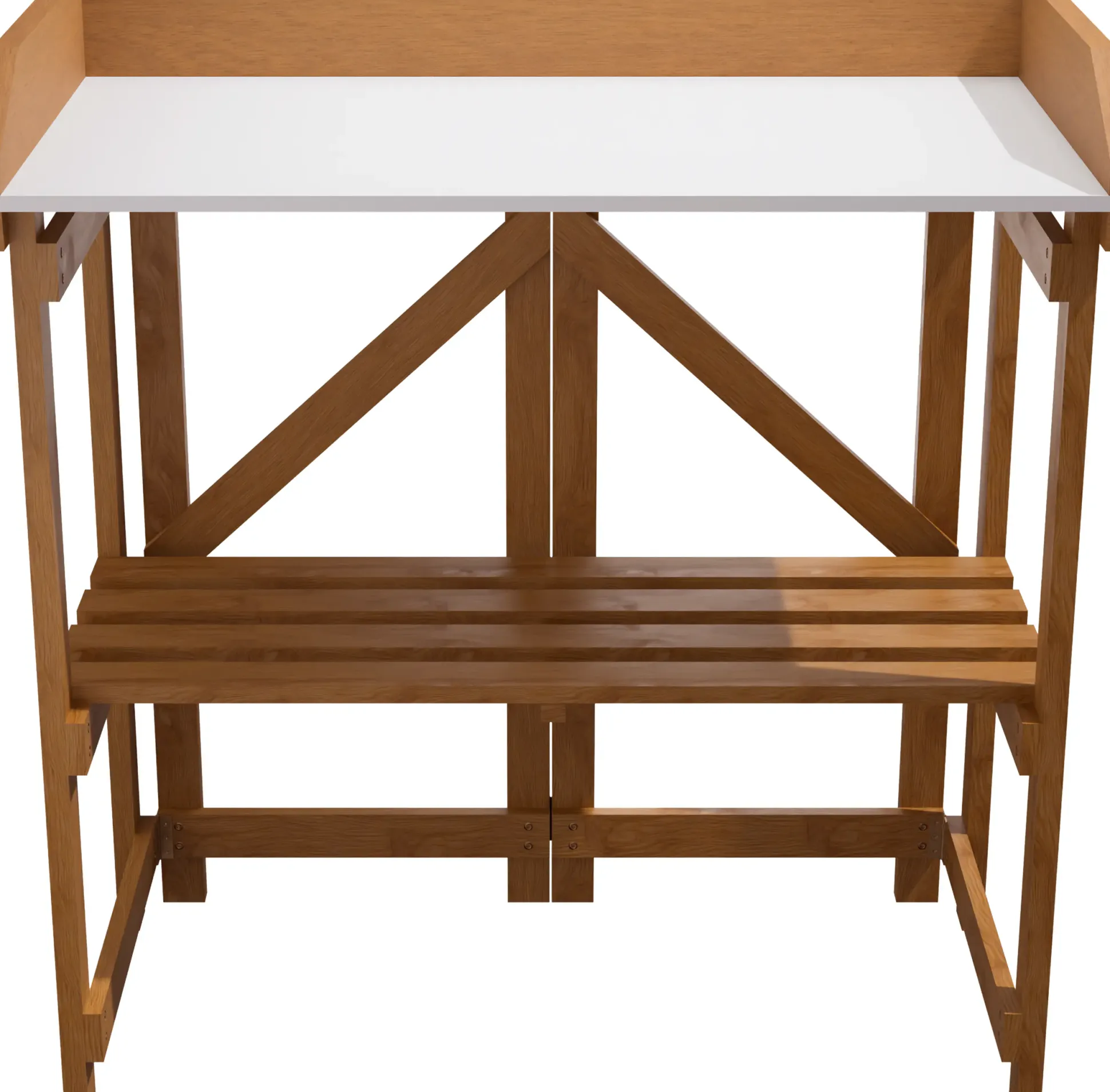 Primaster Pflanztisch mit Ablage Cala Holz 85 x 44 cm