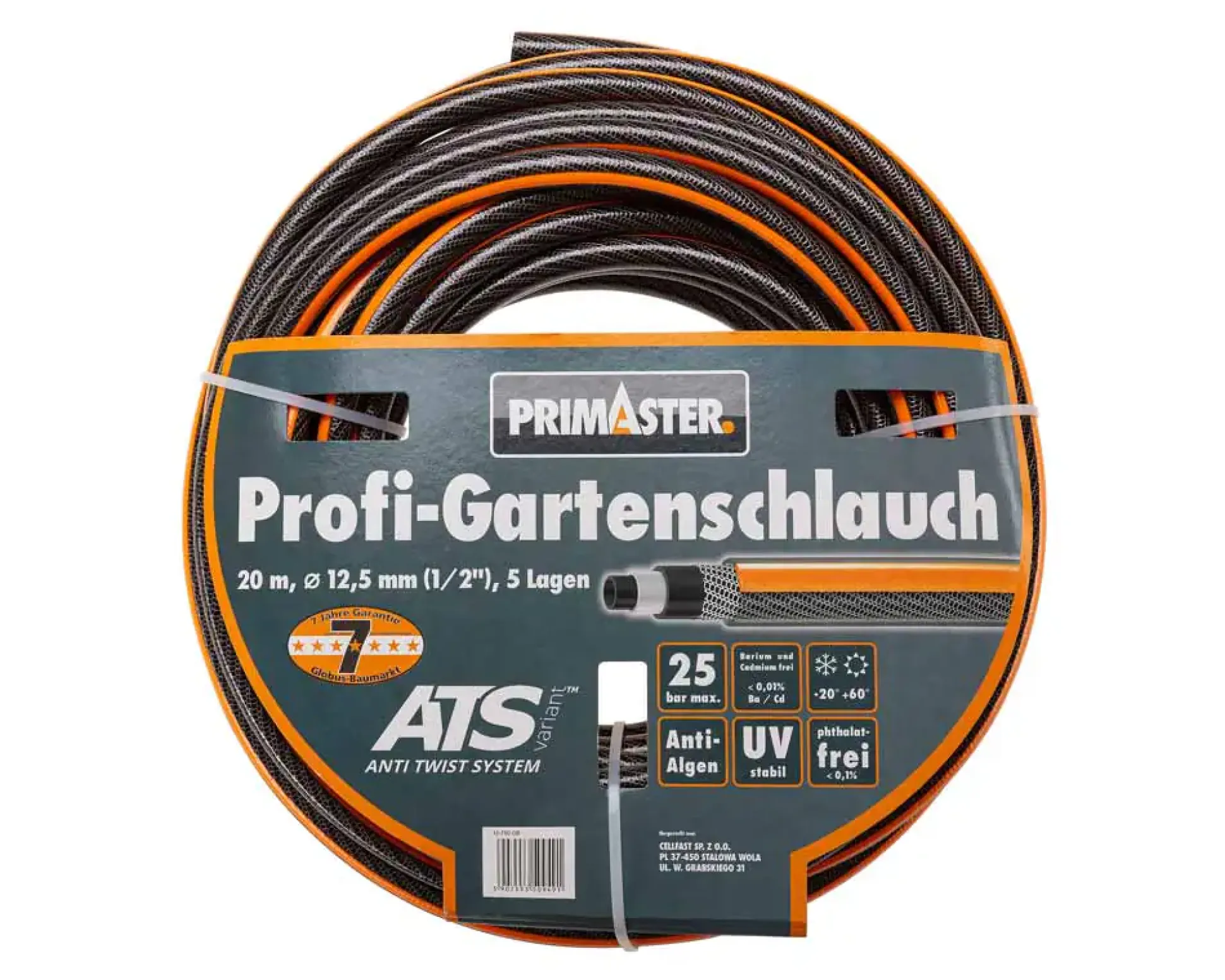 Primaster Profi-Gartenschlauch 20 m Ø 12,7 mm (1/2")