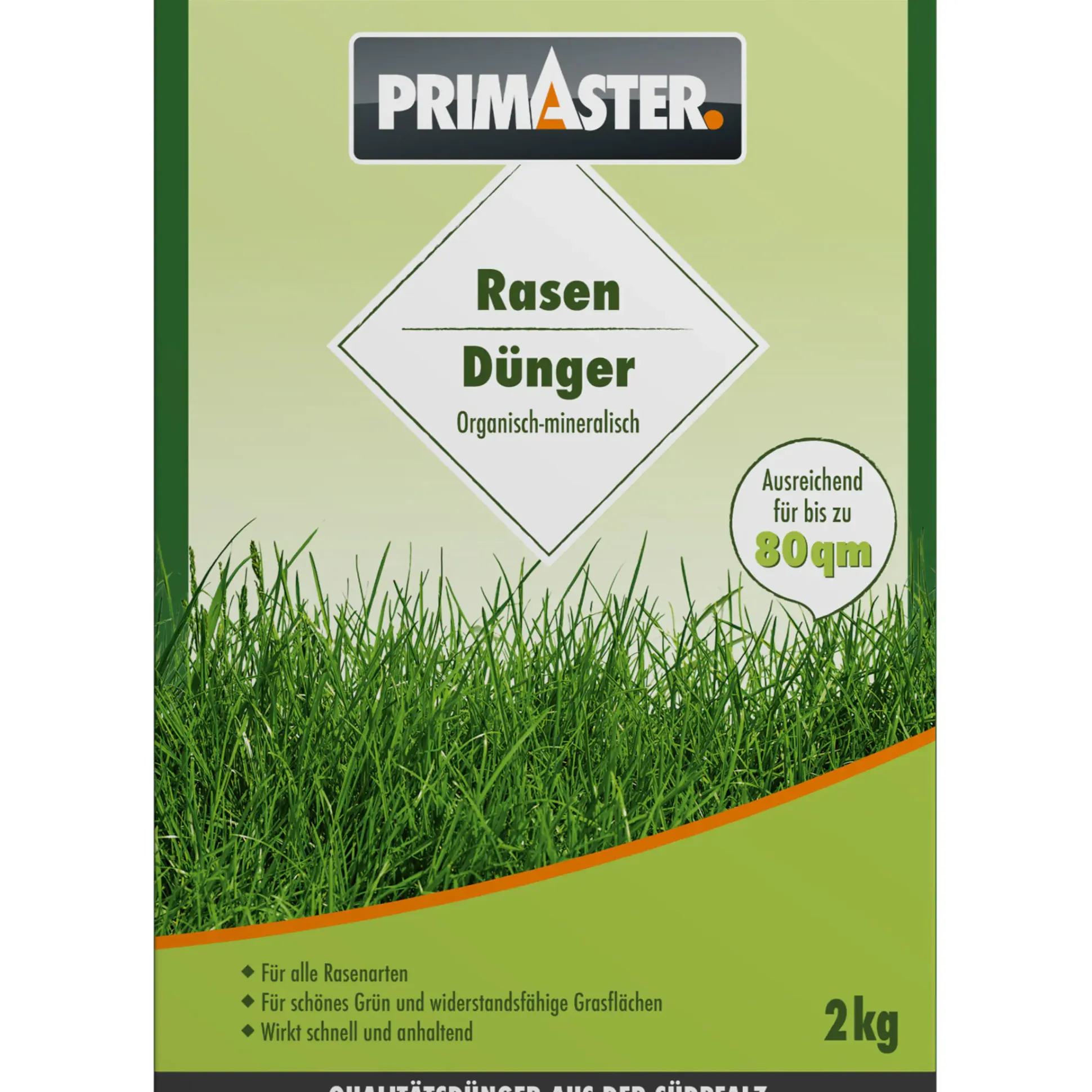 Primaster Rasendünger 2 kg für 80 m²