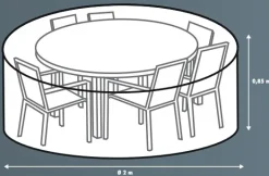 Primaster Schutzhülle Exclusive für Möbel-Sets, Ø 200 cm x 85 cm