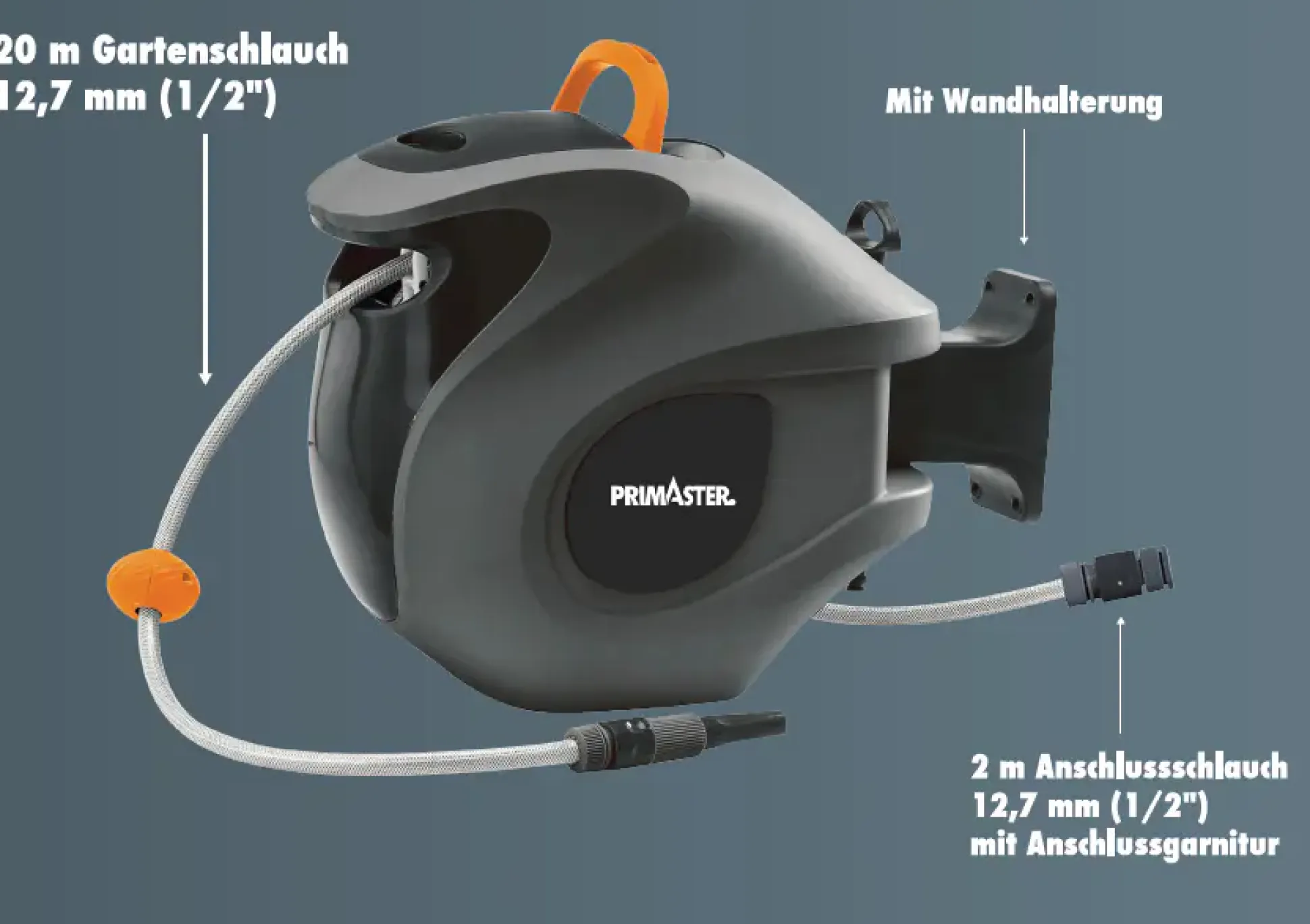 Primaster Wandschlauchbox mit 20 m Schlauch