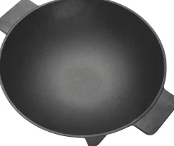 Primaster Wokpfanne Gusseisen mit Standfuß Ø 35 cm