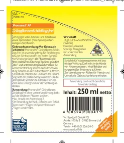 Promanal AF GrünpflanzenSchädlingsFrei 250 ml