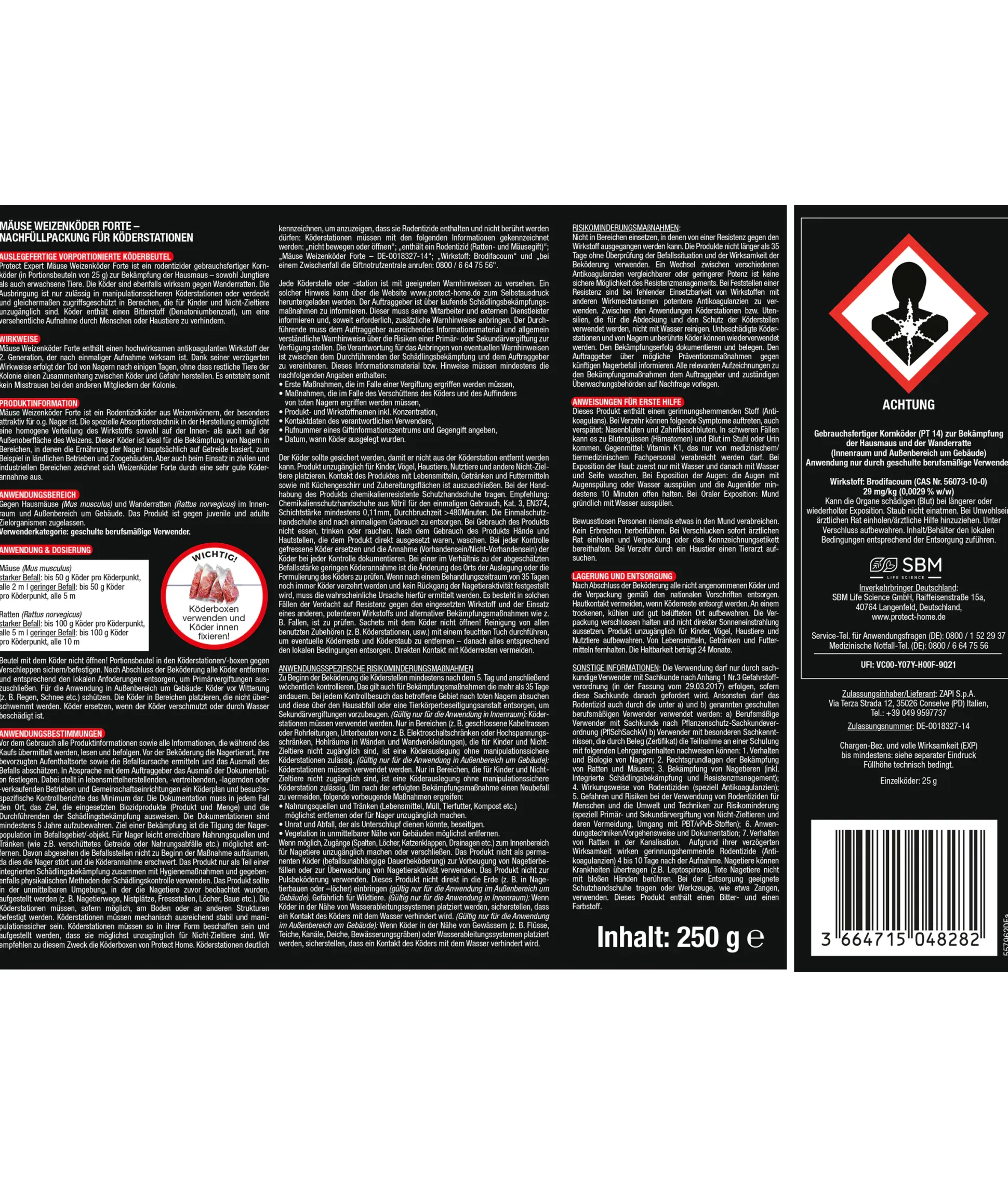 Protect Expert Mäuse Weizenköder Forte 250 g