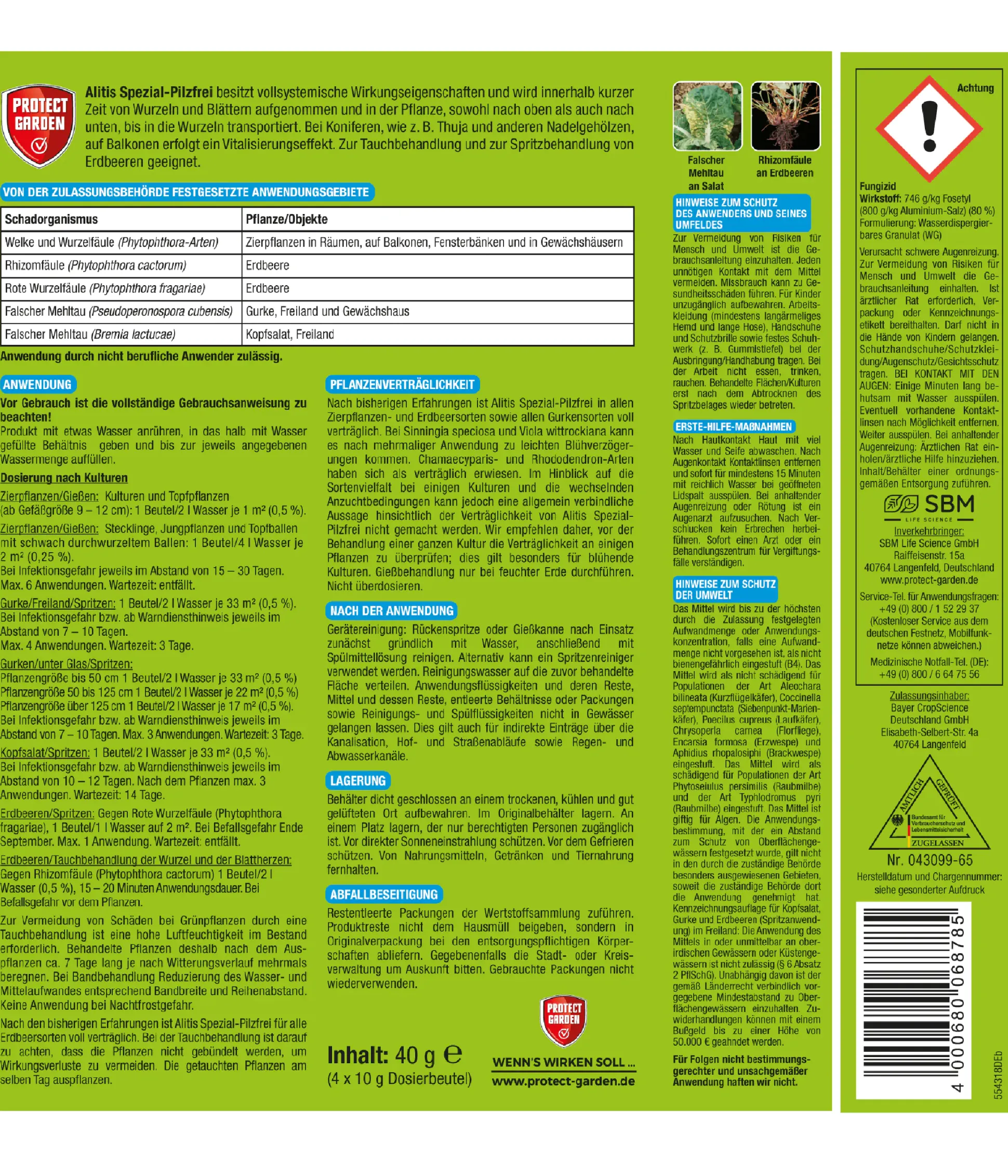 Protect Garden Alitis Spezial-Pilzfrei 40 g