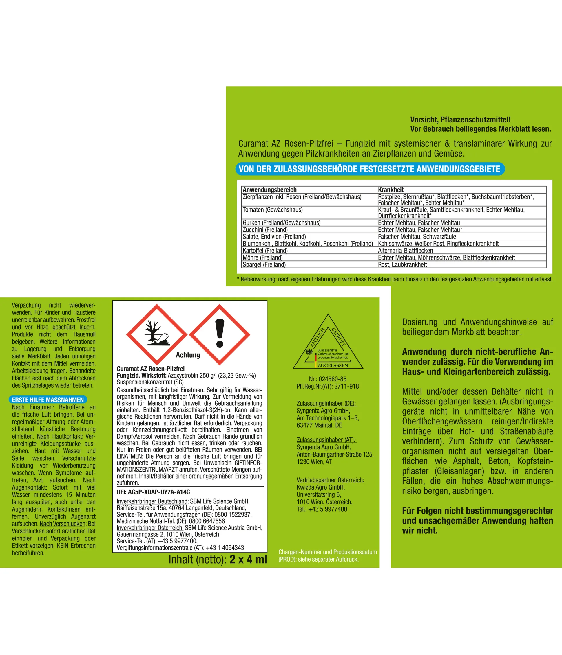 Protect Garden Curamat AZ Rosen-Pilzfrei 2 x 4 ml