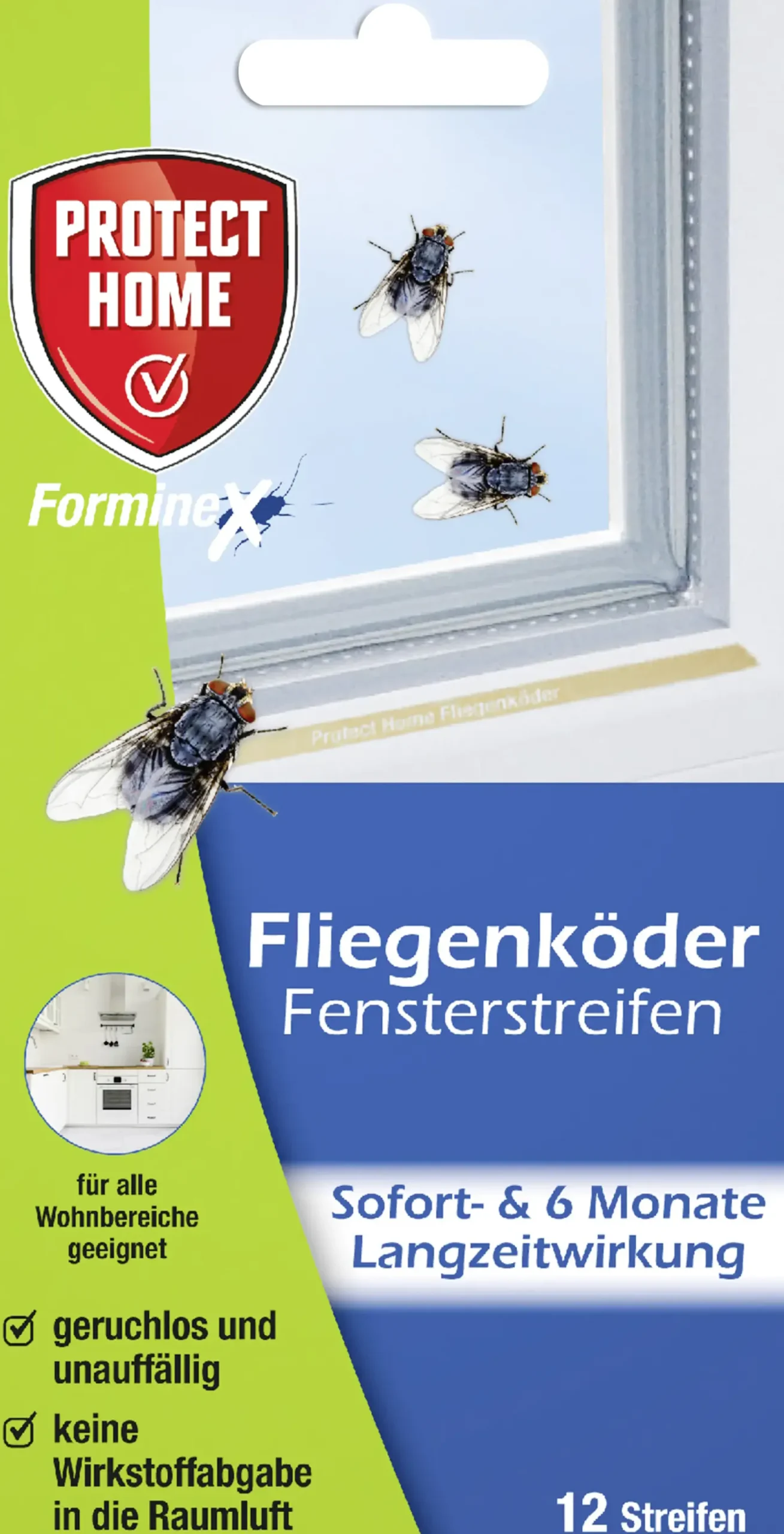 Protect Home FormineX Fliegenköder Fensterstreifen 12 Stück