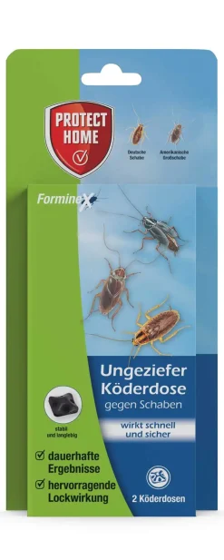 Protect Home FormineX Ungezieferköderdose gegen Schaben 2 Stück