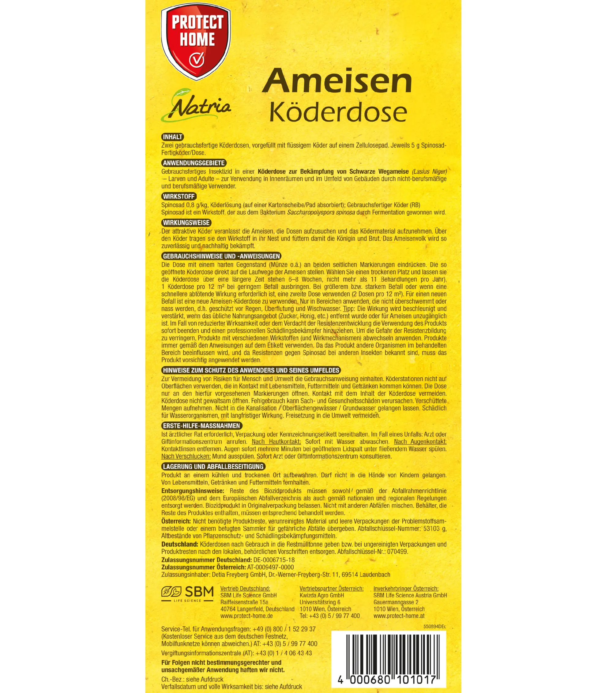 Protect Home Natria Ameisenköderdose 2 Stück