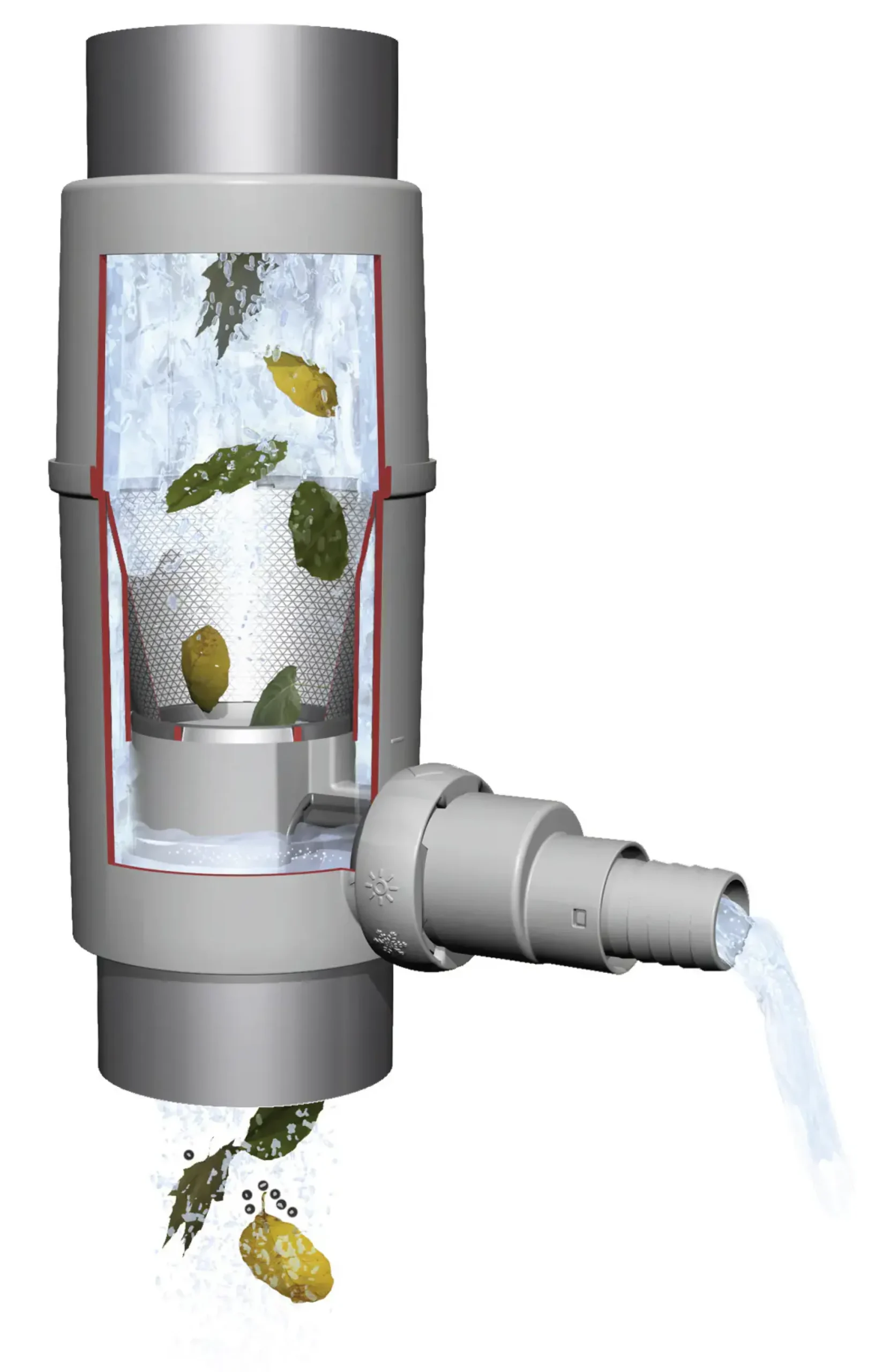 4rain Regentonne-Set Slim Stone Decor inkl. Zubehör Wandtank 1400 L graphitgrau 4 Stück