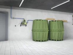 4rain Regenwasser Tank-Set Herkules 4.800 l, grün