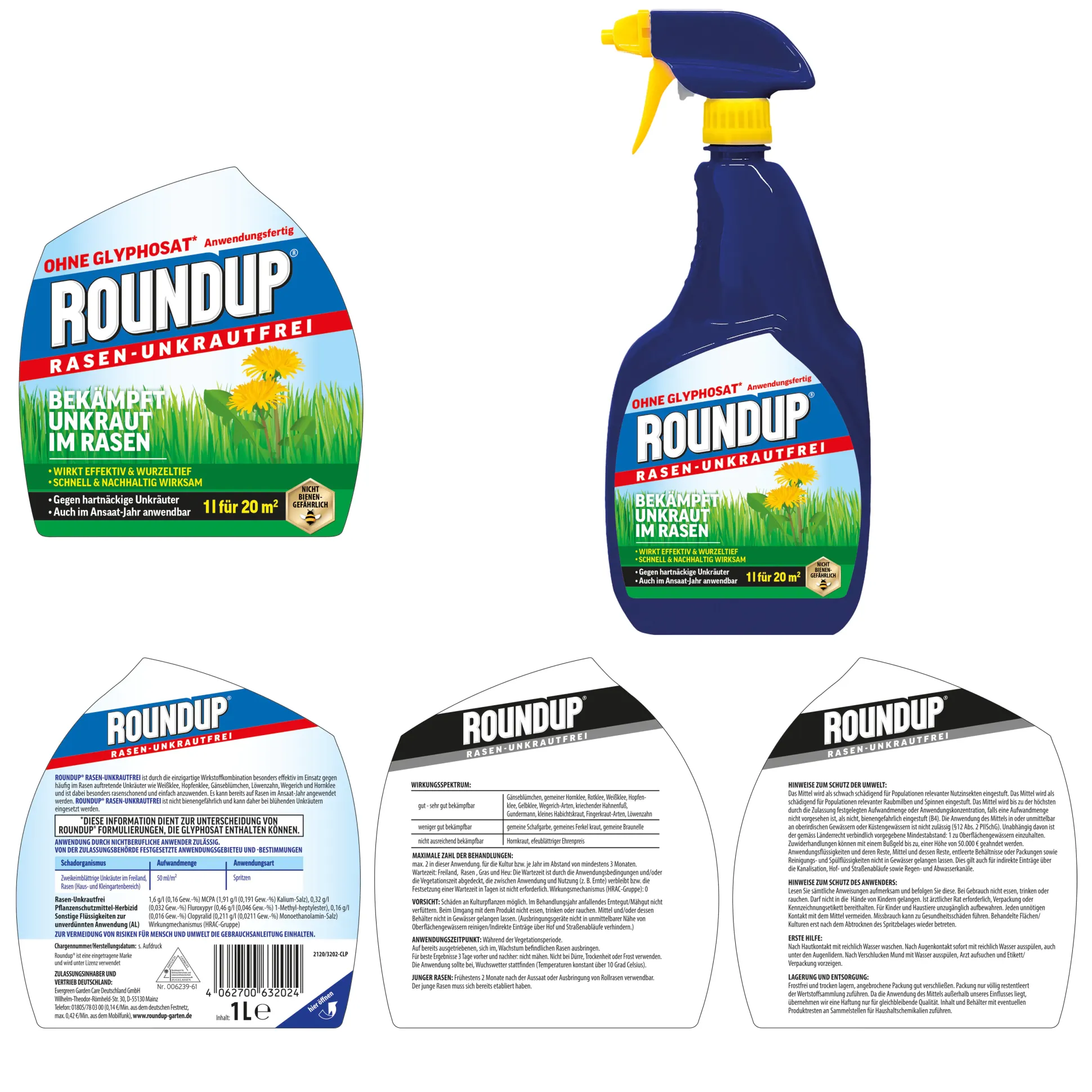 Roundup Rasen-Unkrautfrei AF 1 L