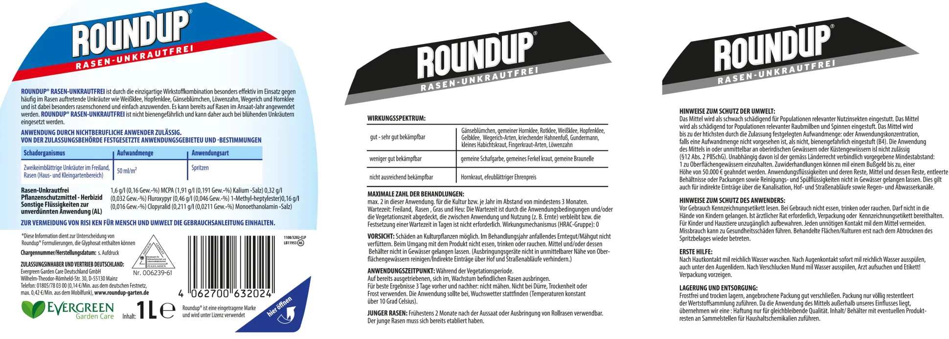 Roundup Rasen-Unkrautfrei AF 1 L