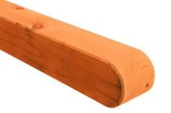 Rundkopfpfosten Kiefer 100 x 7 x 7 cm Pinie gebeizt