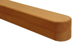 Rundkopfpfosten Kiefer 100 x 7 x 7 cm Pinie gebeizt