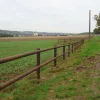 Rundpfahl Koppelzaun 2-reihig Höhe 168-180 cm 125 lfm