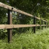 Rundpfahl Koppelzaun 2-reihig Höhe 148-160 cm 120 lfm