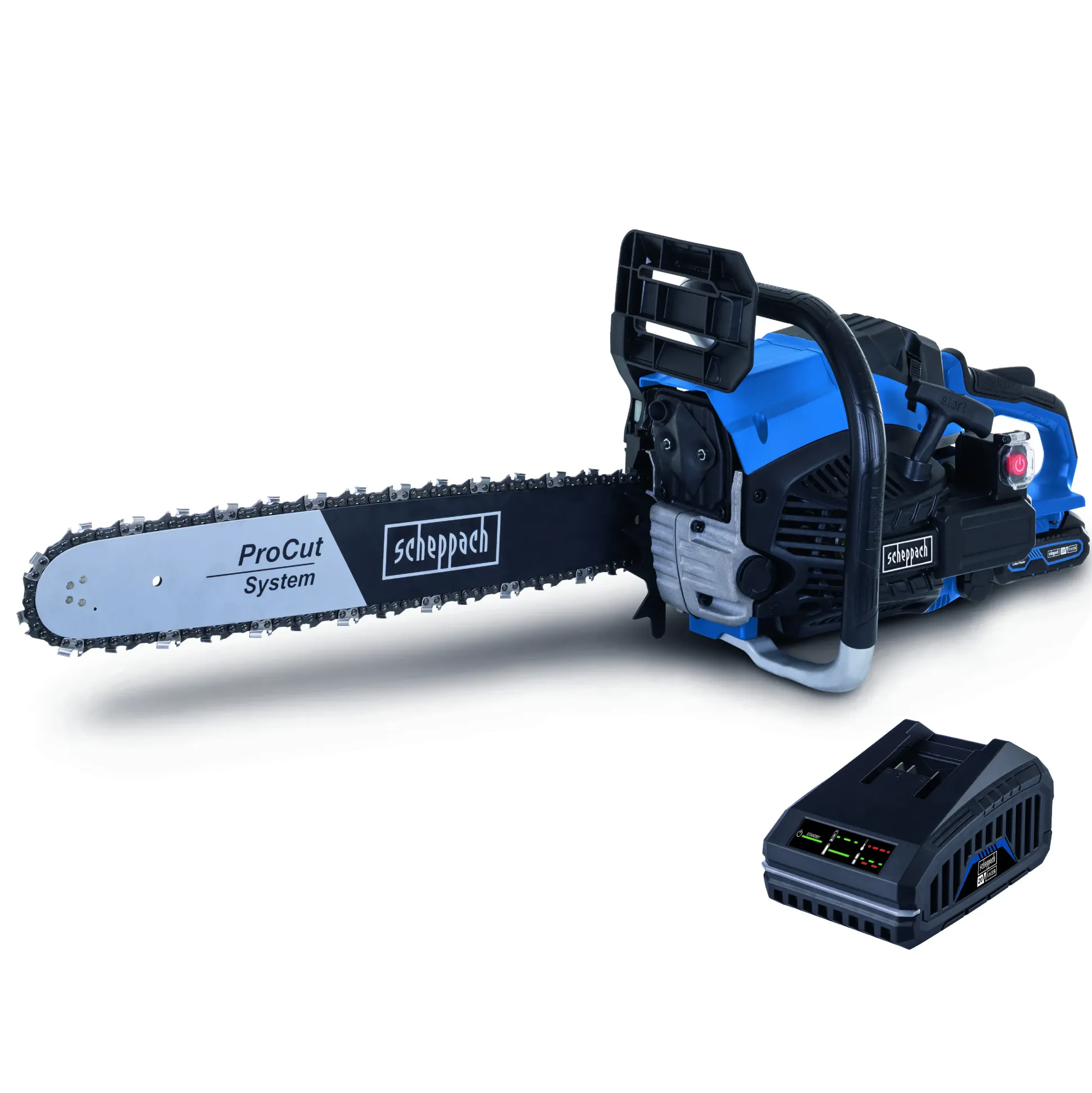 Scheppach Benzin-Kettensäge PCS56E 2,3 kW 51 cm Schwertlänge