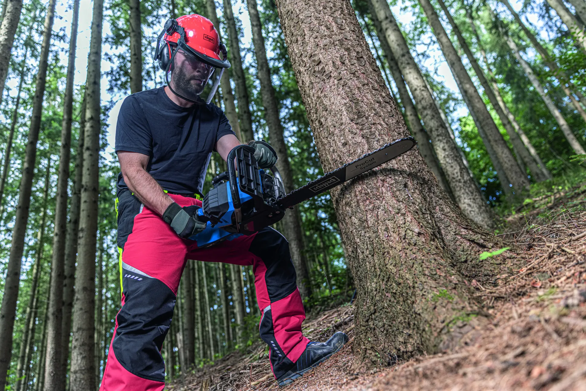 Scheppach Benzin-Kettensäge PCS56E 2,3 kW 51 cm Schwertlänge