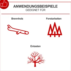 Scheppach Benzin-Kettensäge PCS56 2,3 kW 51 cm Schwertlänge