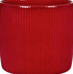 Scheurich Übertopf chili rot 13,5 x 13,5 cm Keramik