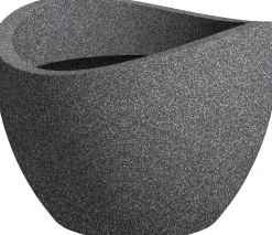 Scheurich Übertopf Wave Globe Serie 250 schwarz granit Ø 50 cm
