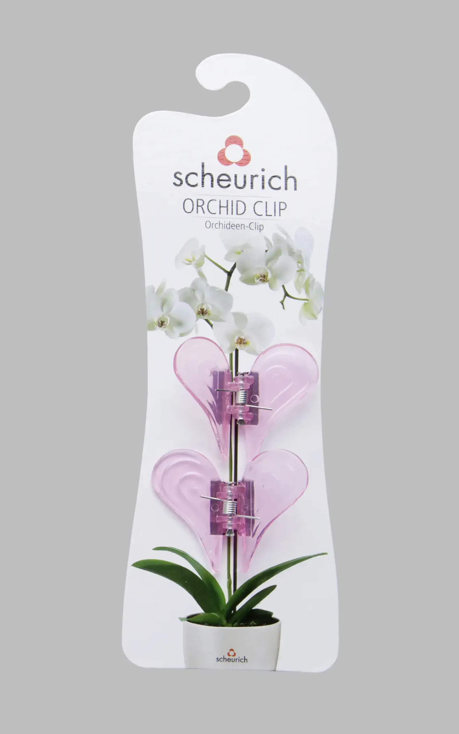 Scheurich Orchideen-Clips pink 2er Pack