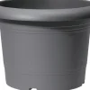 Scheurich Pflanzgefäß Oliver Ø 50 cm metallic grau
