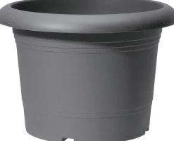 Scheurich Pflanzgefäß Oliver Ø 35 x 35 cm metallic grau