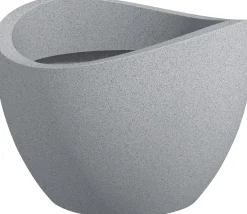 Scheurich Pflanztopf Wave Globe Serie 250 steingrau, Beton-Optik Ø 40 cm