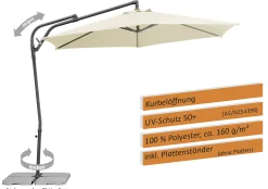 Schneider Ampelschirm Genua natur Ø 300 cm