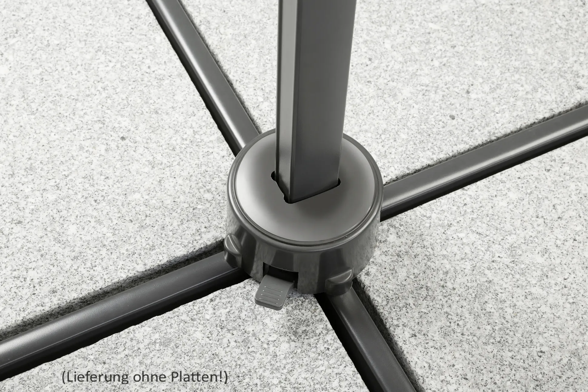 Schneider Ampelschirm Rhodos Junior anthrazit 270 x 270 cm