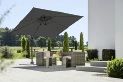 Schneider Ampelschirm Rhodos Junior anthrazit 270 x 270 cm