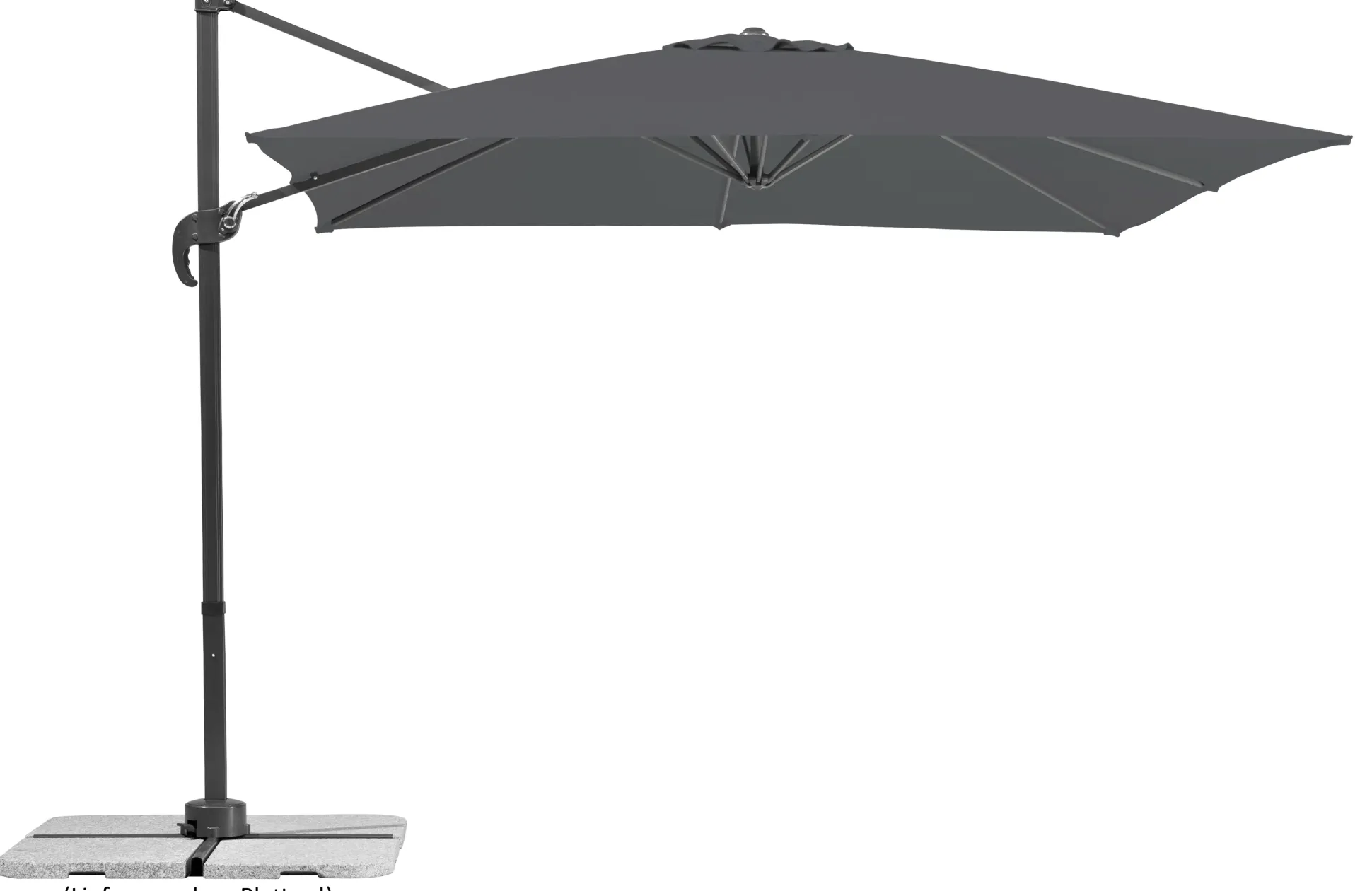 Schneider Ampelschirm Rhodos Junior anthrazit 270 x 270 cm