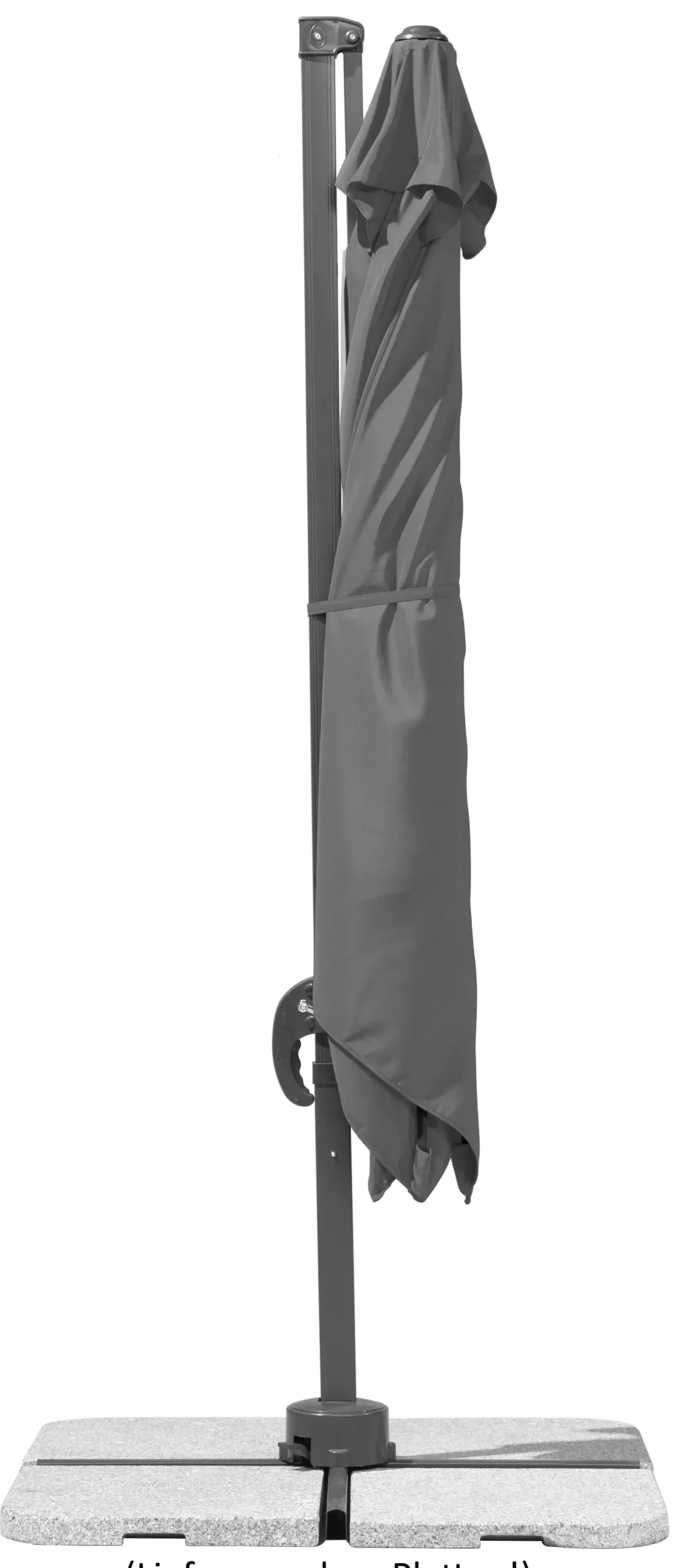Schneider Ampelschirm Rhodos Junior anthrazit 270 x 270 cm