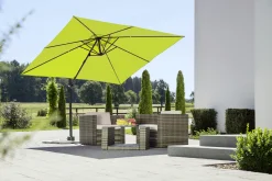 Schneider Ampelschirm Rhodos Junior apfelgrün 270 x 270 cm