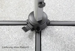Schneider Ampelschirm Rhodos Rondo anthrazit, Ø 350 cm