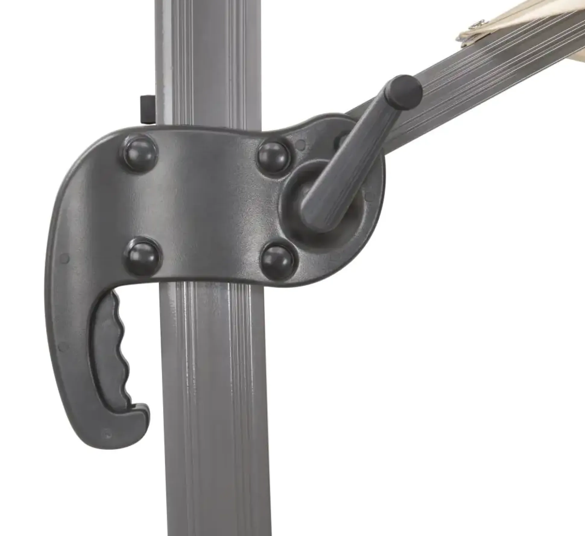 Schneider Ampelschirm Rhodos Rondo anthrazit, Ø 350 cm