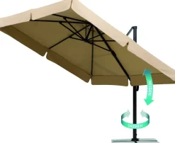 Schneider Ampelschirm Rhodos natur 300 x 300 cm