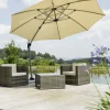 Schneider Ampelschirm Rhodos Rondo sand Ø 350 cm