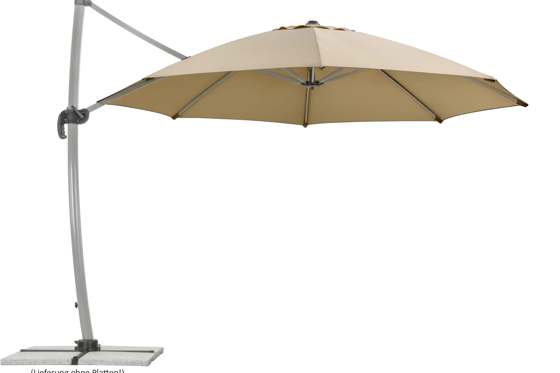 Schneider Ampelschirm Rhodos Rondo sand Ø 350 cm