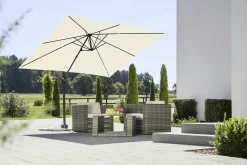 Schneider Ampelschirm Rhodos Junior natur 270 x 270 cm