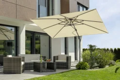 Schneider Ampelschirm Rhodos Twist natur 350 x 260 cm