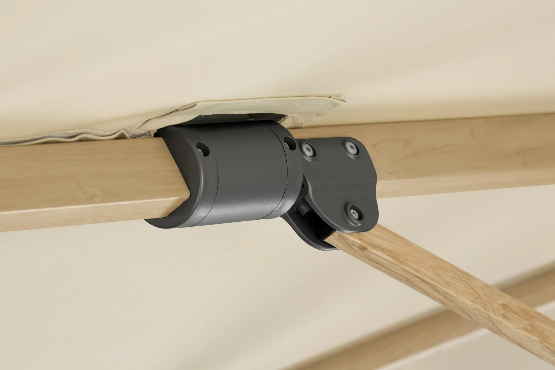 Schneider Ampelschirm Rhodos Twist Woody natur 300 x 300 cm